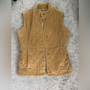 Eddie Bauer Quilted Corduroy Vest